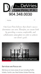 Mobile Screenshot of devrieslegal.com