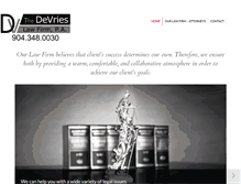 Tablet Screenshot of devrieslegal.com